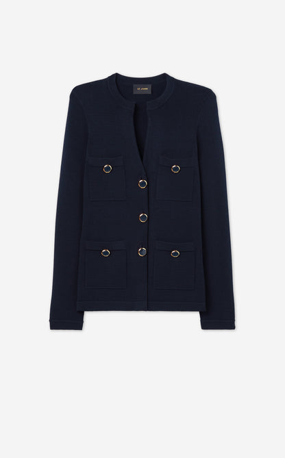 Santiago Knit Button Jacket