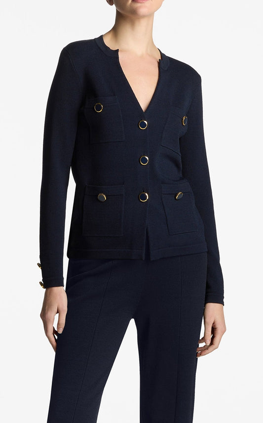 Santiago Knit Button Jacket