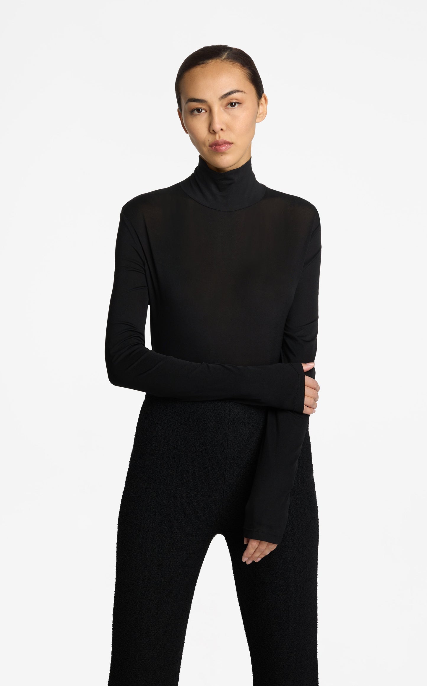 Long Sleeve T-Neck Shell
