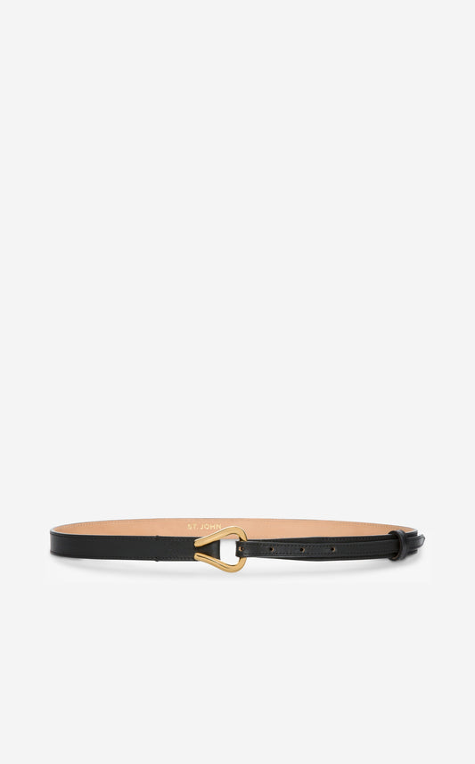 Thin Leather Loop Belt