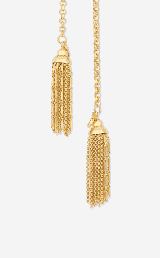Christina Caruso Gold Tassel Necklace
