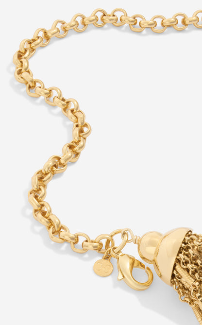 Christina Caruso Gold Tassel Necklace