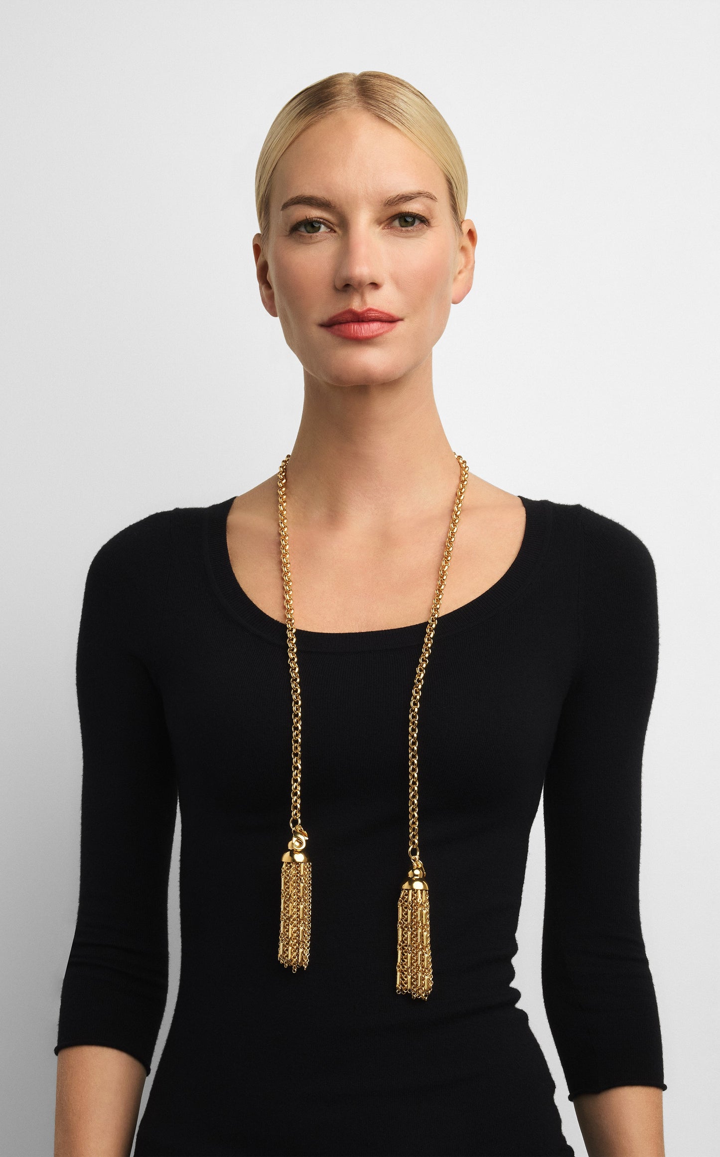 Christina Caruso Gold Tassel Necklace