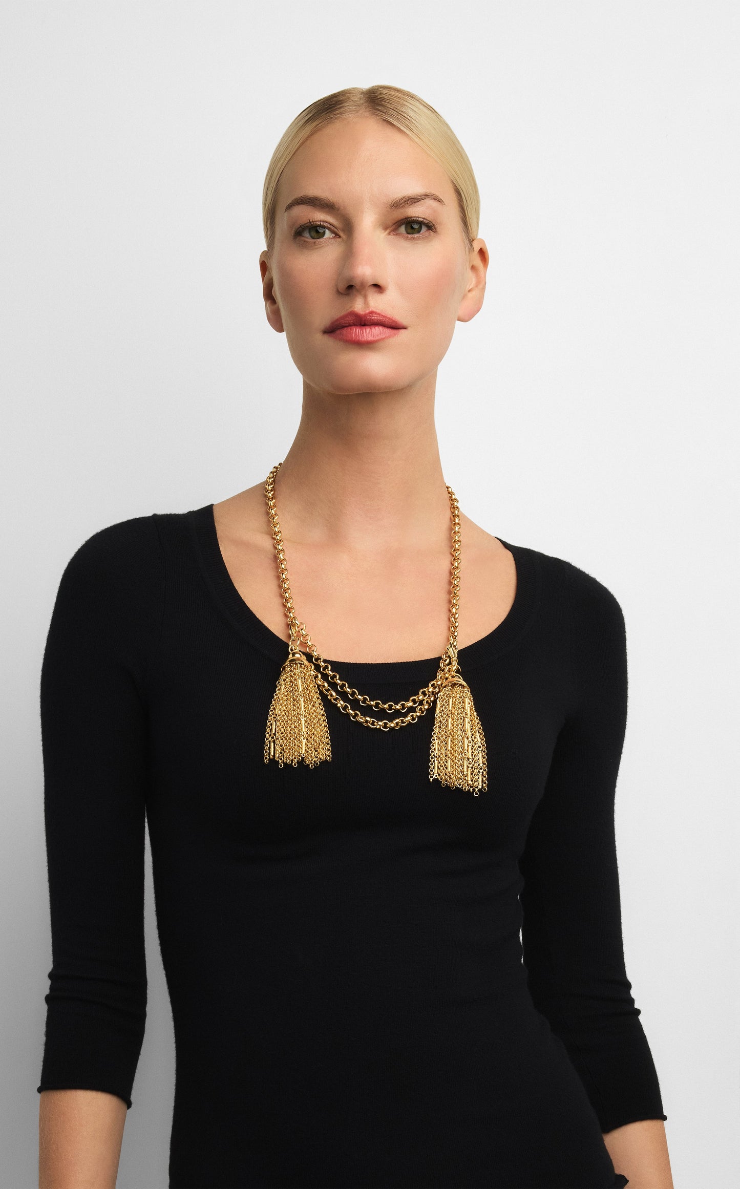 Christina Caruso Gold Tassel Necklace