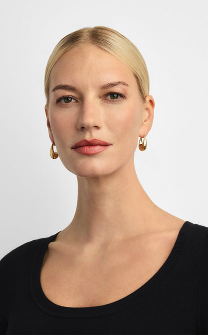 Christina Caruso Thick Hoop Earrings