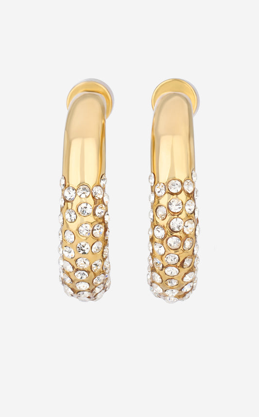Christina Caruso Pavé Hoop Earrings