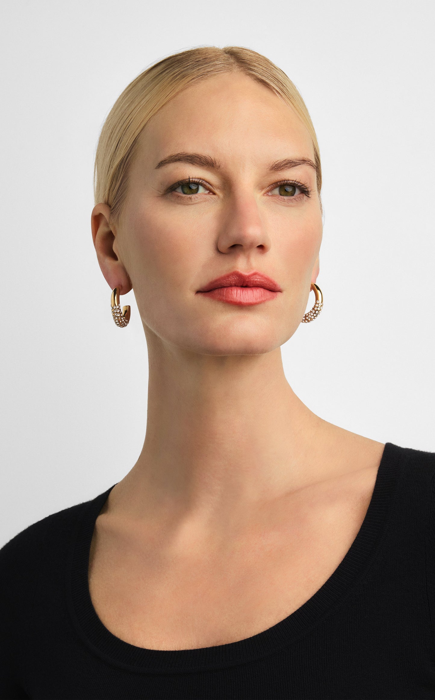 Christina Caruso Pavé Hoop Earrings